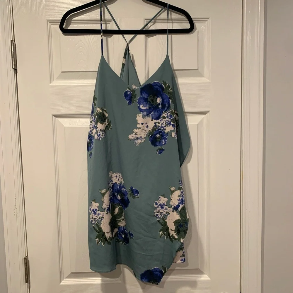 Free People Floral Tank Cami Slip Dress